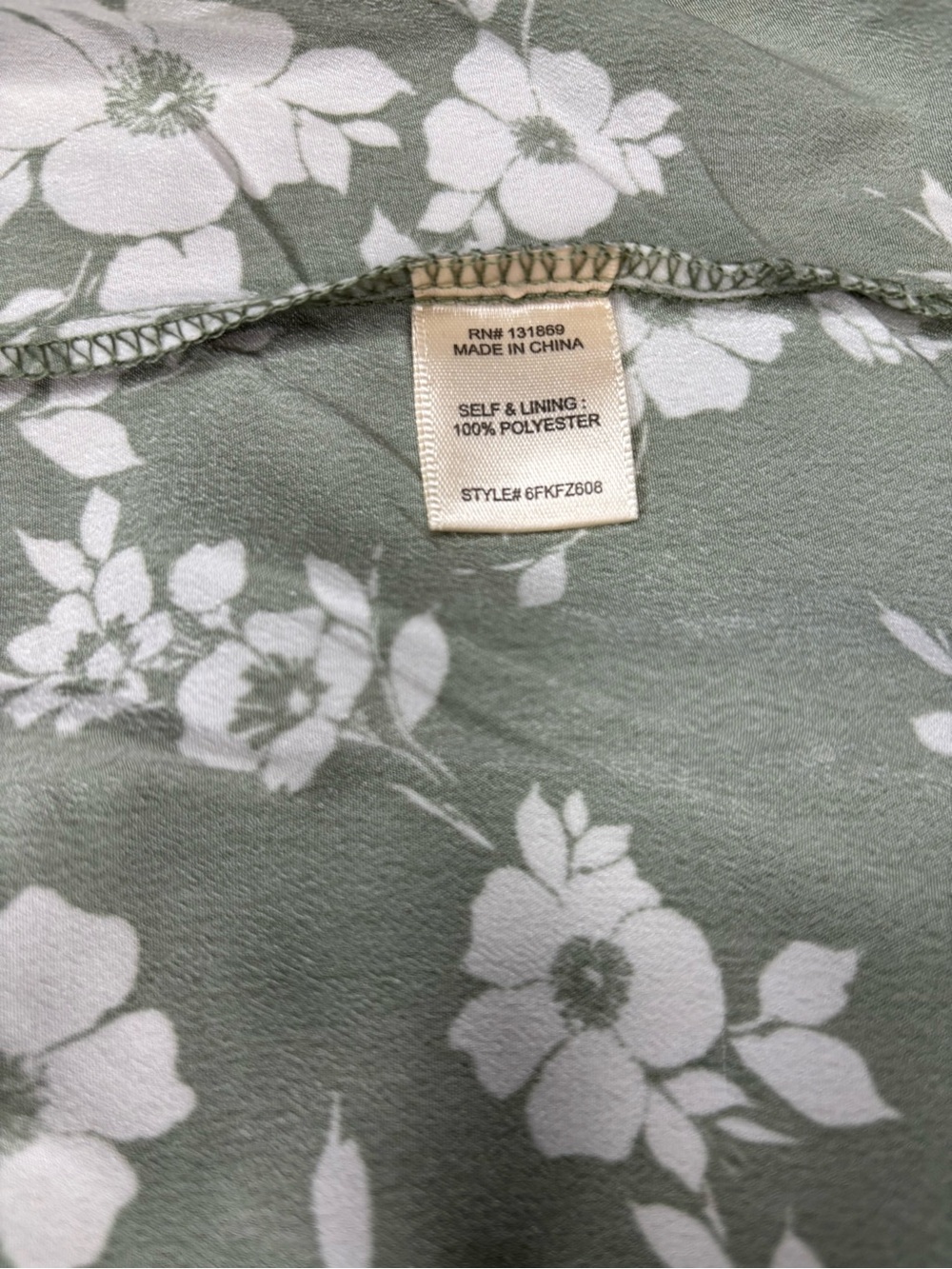 Inspired Hearts Sage Green Floral Puff-Sleeve Maxi Dress - Picture 4 of 4
